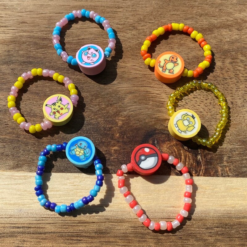 Nintendo Pokemon Rings Pokemons Rings - Etsy
