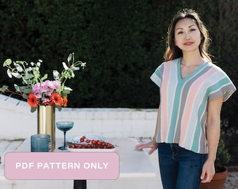 Crochet Pattern - Budding Garden Tee