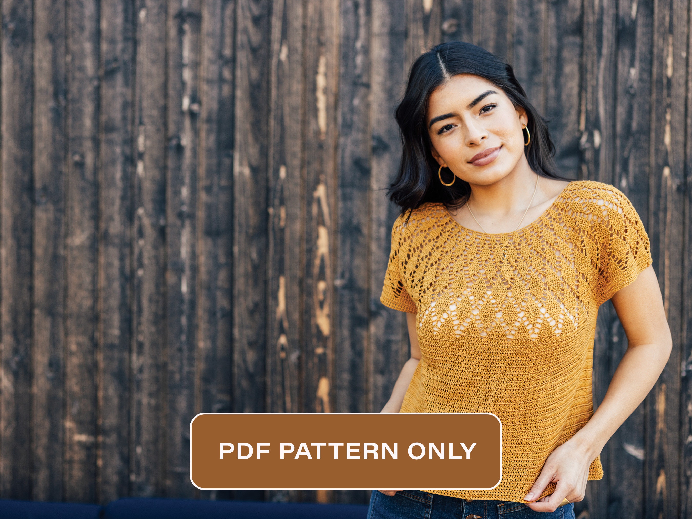トップス yoke Crochet Knit Shirt SIZE2 I-13907W-
