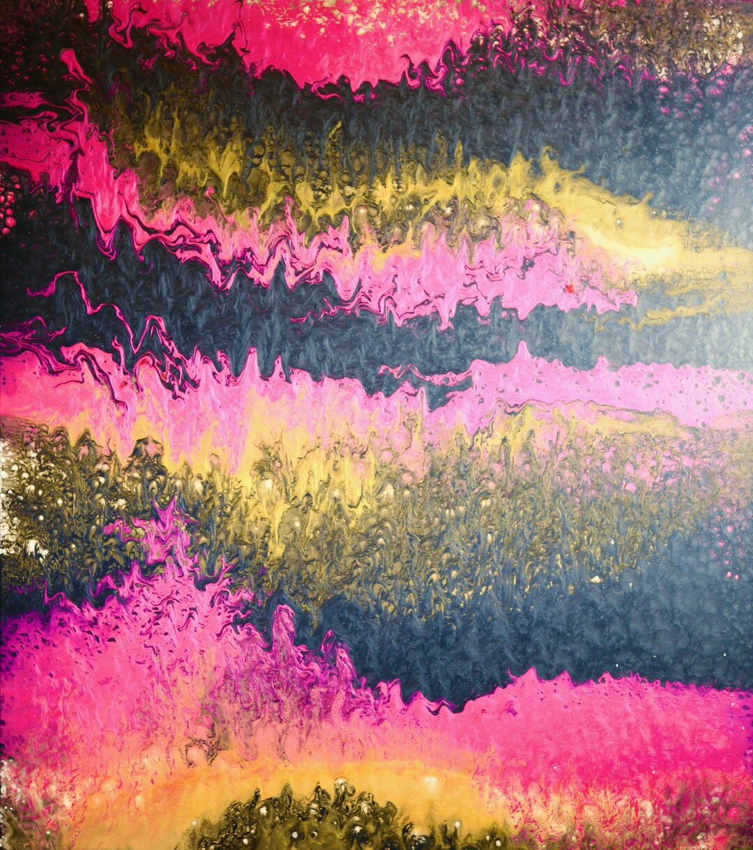 Pink Emotions Pink Emotions Abstract Acrylic Painting - Etsy