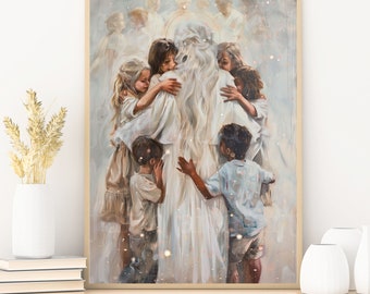 Heavenly Mother, Mother God, God the Mother, Spirit Children, Spiritual Family, feminist Mormon Latter-day Saint Women, Modern Christian Art