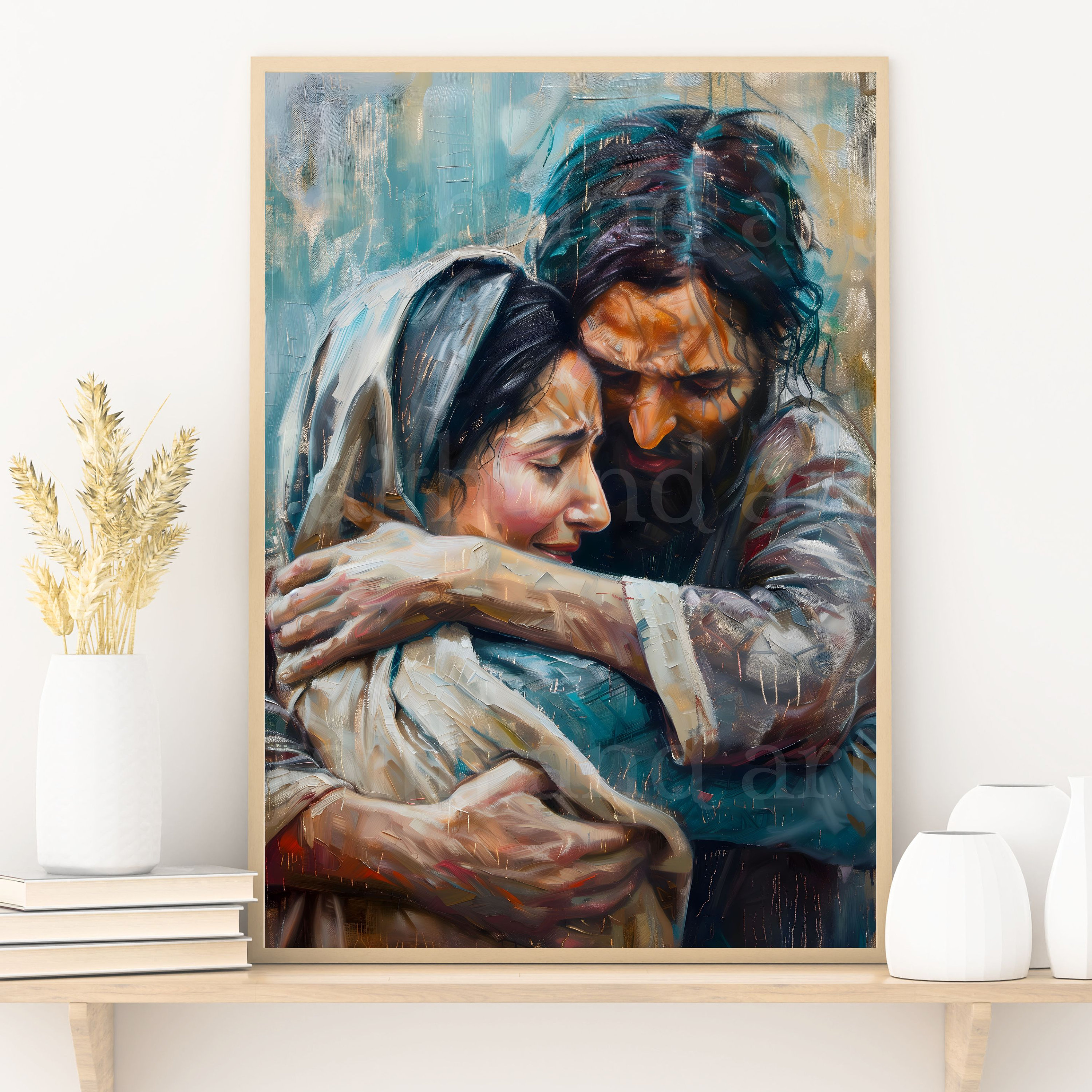 イエスとマリア、神の子とその母、イースターの復活、母と息子のマリア