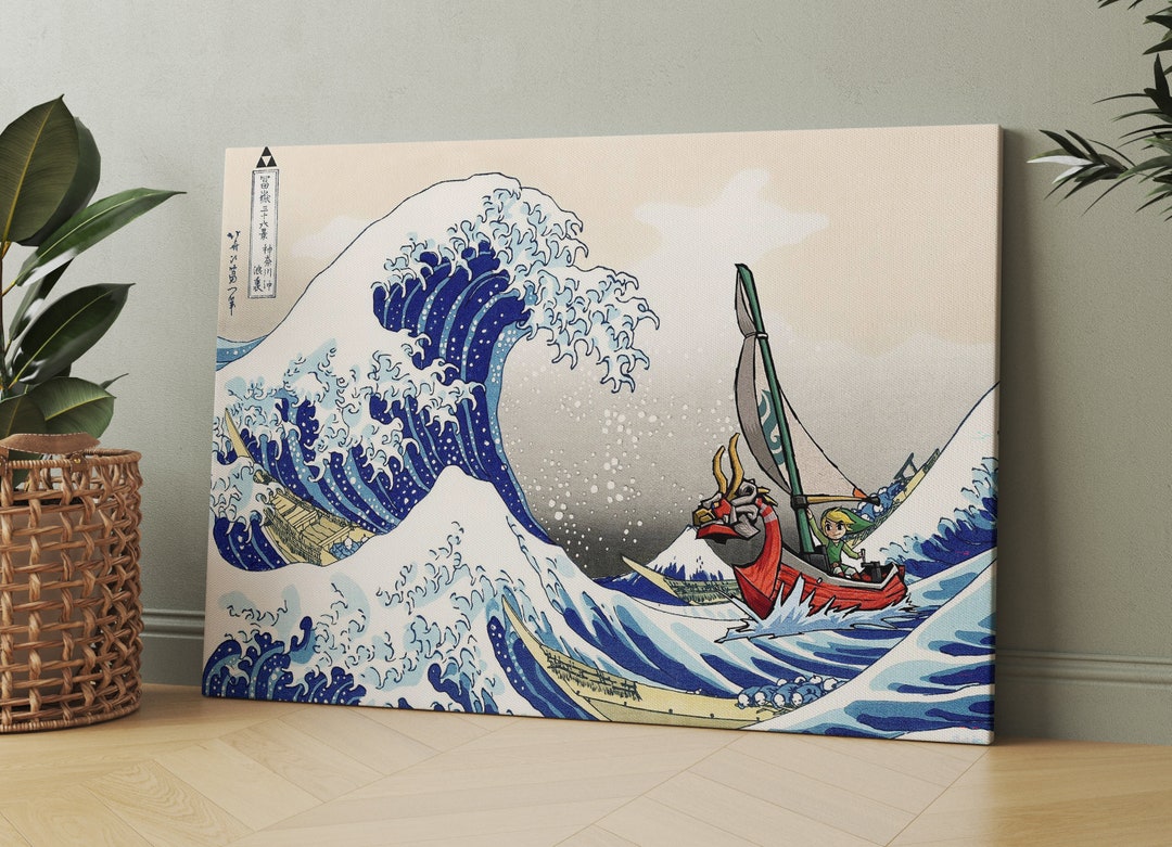 The Great Wave Zelda the Legend of Zelda Windwaker the Great Etsy