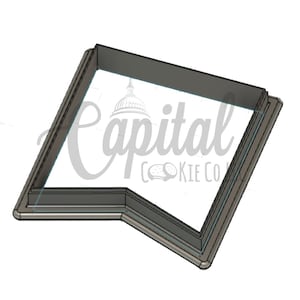 Snowtail Banner Cookie Cutter STL File 5 sizes