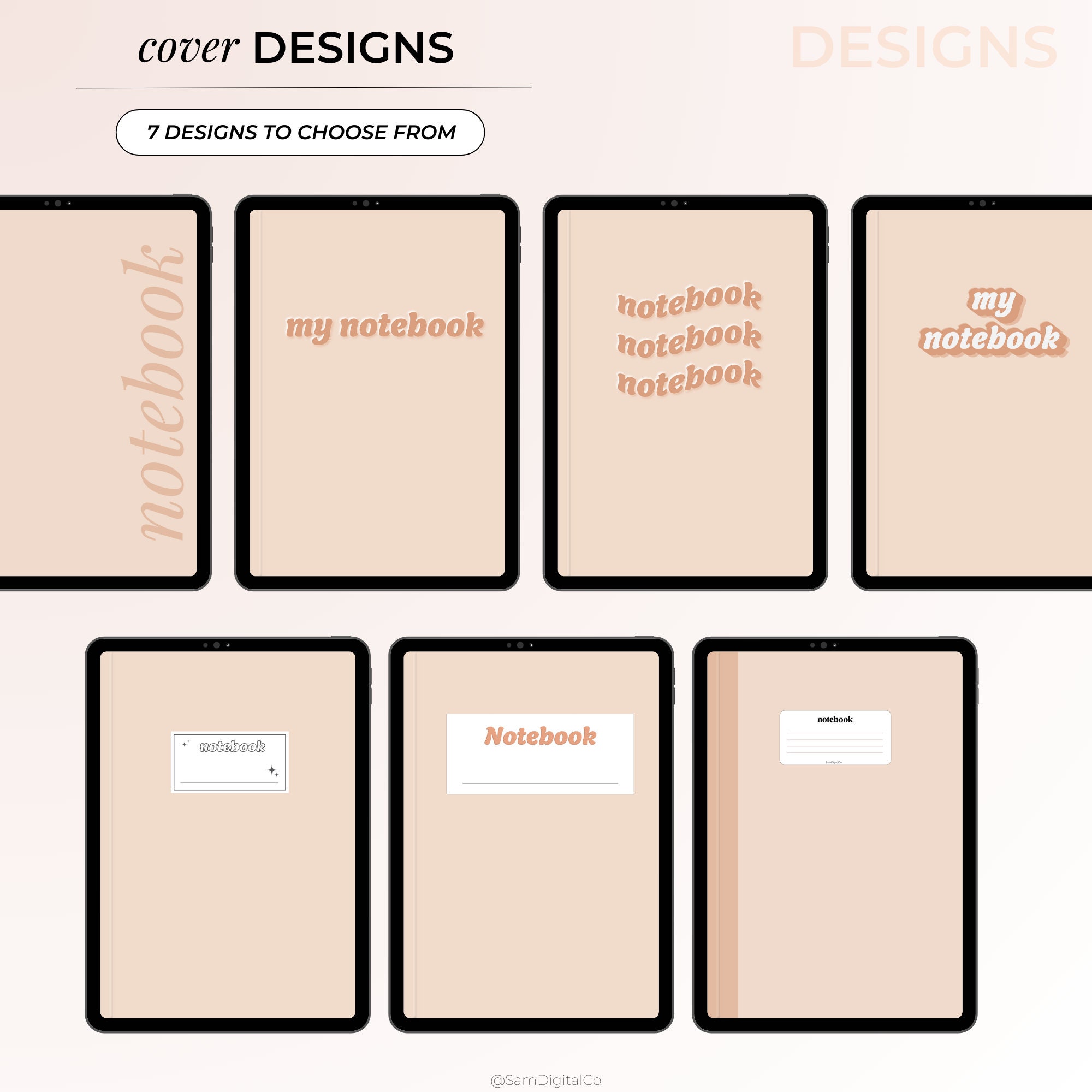 Digital Notebook Covers for Goodnotes, Notability Digital Notebook ...