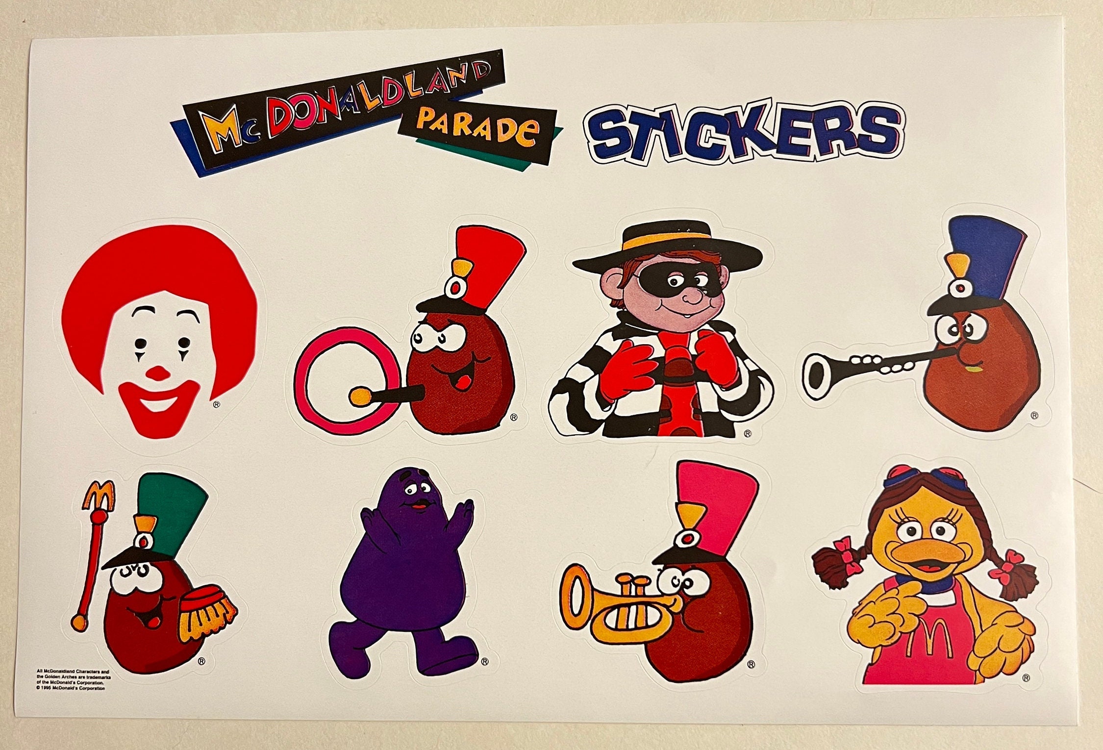 80s 90s McKids ディスプレイ　看板　マクドナルドランド　ステッカー 80s 90s McKids ディスプレイ 看板 マクドナルドランド