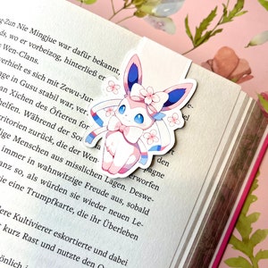 Magnetic bookmark cherry blossoms Feelinara| Glitter |Sylveon Bookmark | Magnetic |Anime Bookmark| Decoration| Anime| Cherryblossom |Kawaii