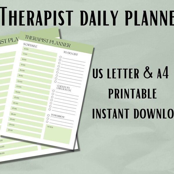 Therapist Planner Etsy