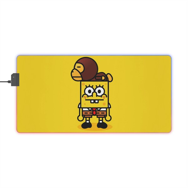 Keyboard Mouse Pad Spongebob Etsy
