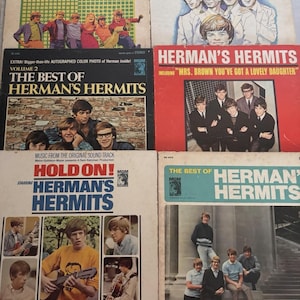 Herman&#39;s Hermits Vinyl LP Lot: 60s Rock Pop MGM Records