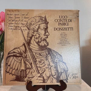 Donizetti Ugo Opera Rara 3xLP Box Set mit Libretto & Insert | Seltene NM Vinyl