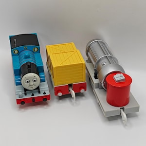 Thomas and the Jet Engine (White Running Board) - *Repaired* - Plarail by TOMY Thomas & Friends Motorized Train (Trackmaster Compatible!)