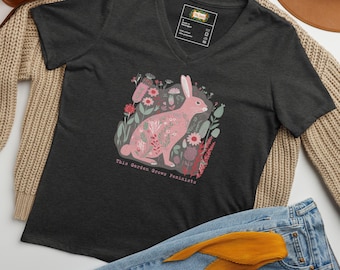 This Garden Grows Feminists - Women’s Gardening Political V-neck T-Shirt