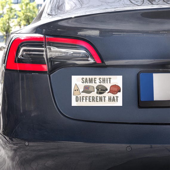 Anti-Fascism Magnet | Political Satire Car Decal