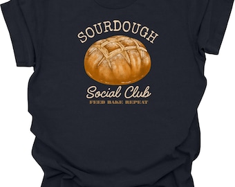 Camiseta del Club Social de Masa Madre / Camiseta divertida para panaderos