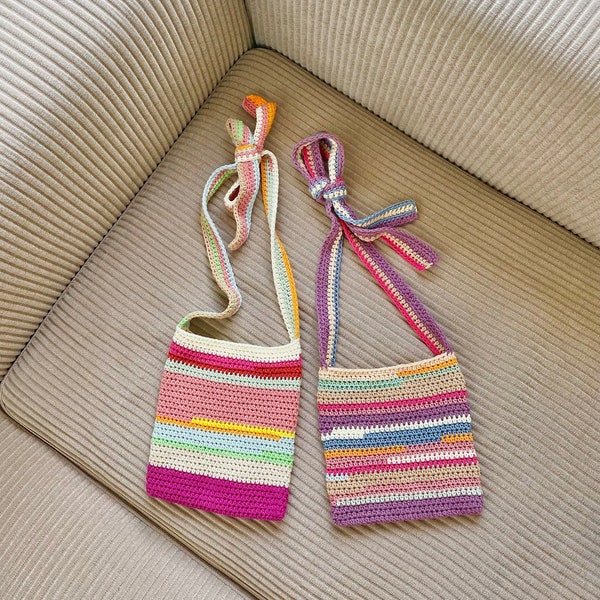 Tie Up Bag | crochet pattern (pdf) beginner friendly