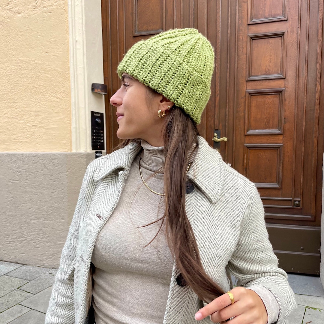 Basic Beanie Crochet Pattern (pdf) Beginner Friendly Etsy