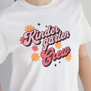 Retro Kindergarten Crew shirt, Kindergarten Squad shirt, Hello Kindergarten shirt, Kindergarten group shirt, Teacher group shirt,