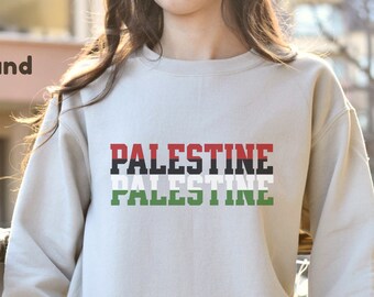 Palestine Sweatshirt, Activist Protest Sweater, I stand with Humanity, Gift for Palestinian,Palestine Solidarity Sweatshirt, Political Gift