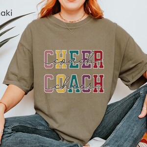 Comfort Colors Cheer Coach T-Shirt, Gift for Cheer Coach, Comfort Colors Tee, Cheerleader Coach, Cheer Competition Shirt, Game Day T-shirt