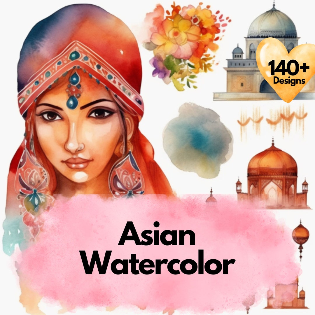 140 Sublimation Clipart Watercolor Designs Perfect for Wedding