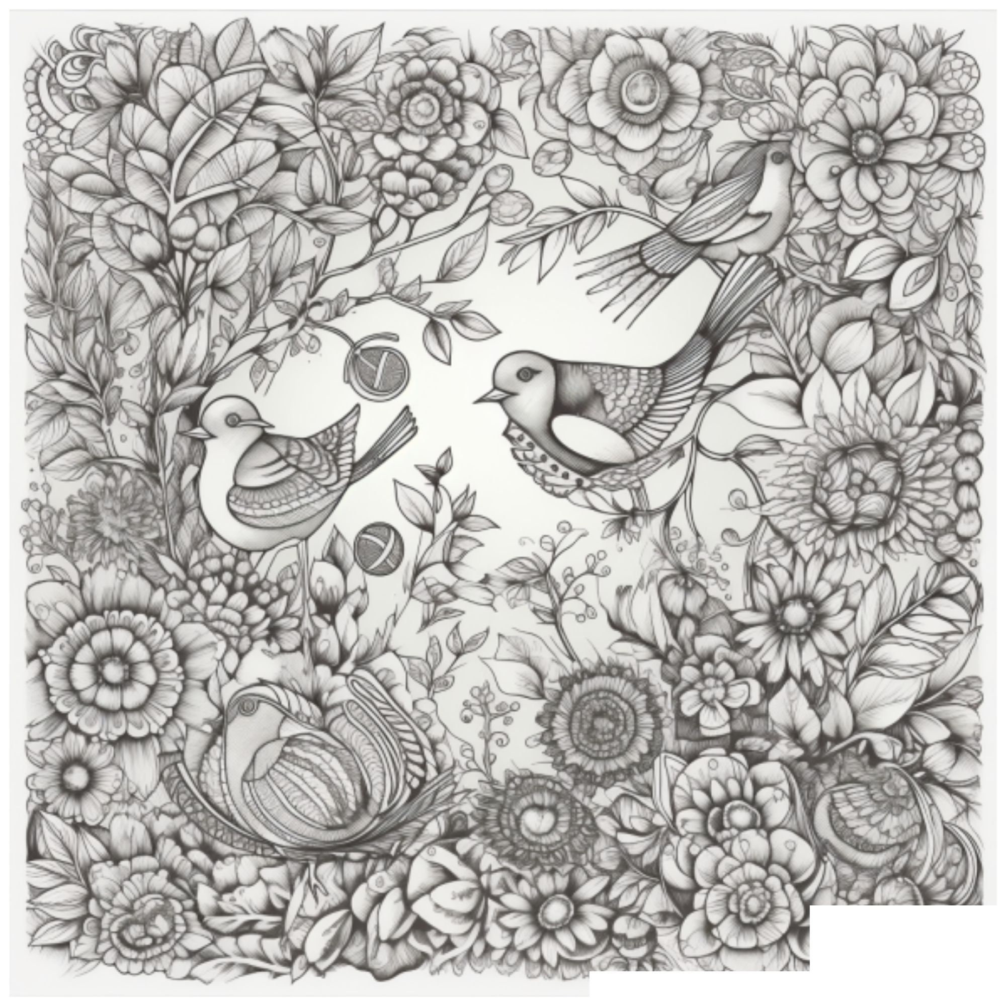 Four Seasons Coloring Pages for Adults - Instant Download - Etsy