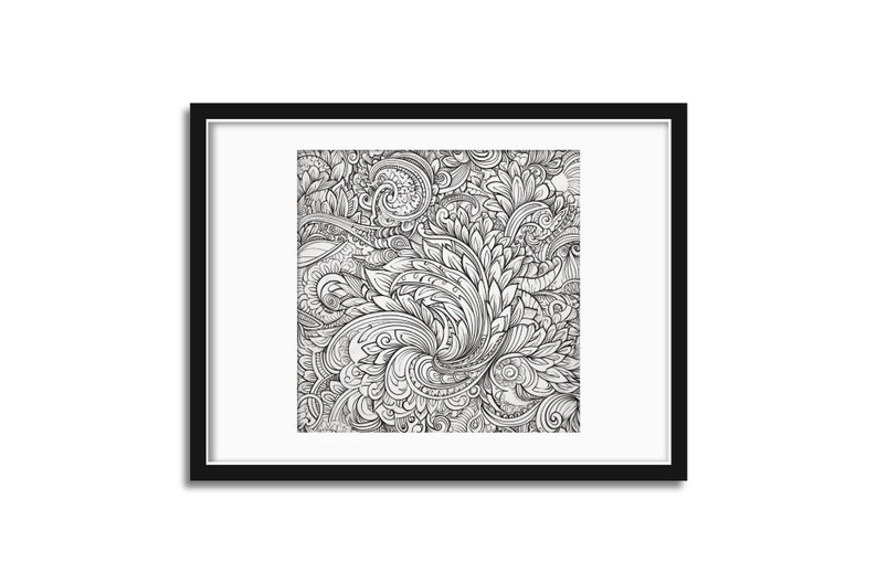 Amazing Patterns - Coloring Page Digital Download, Mandala Floral Adult ...