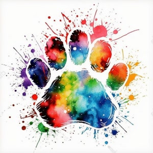 Paw SVG, Cat Paw Svg, Dog Paw Svg, Pet Paw svg, Animal paw svg, Silhouet of Cricut, PAW Print SVG Cut Files , T shirt Digital Printable Bear