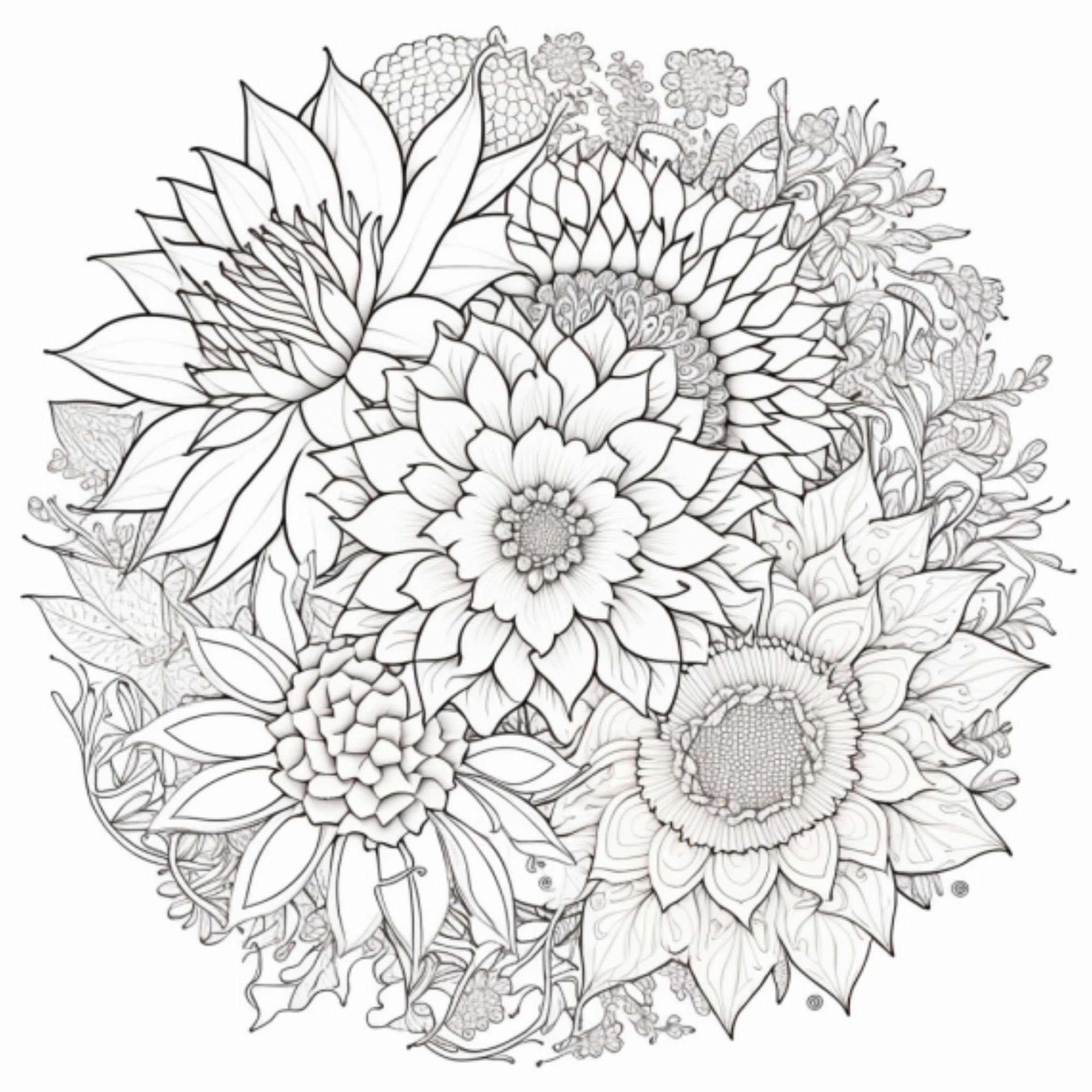 Mandala Coloring Book for Adults Instant Download - Etsy
