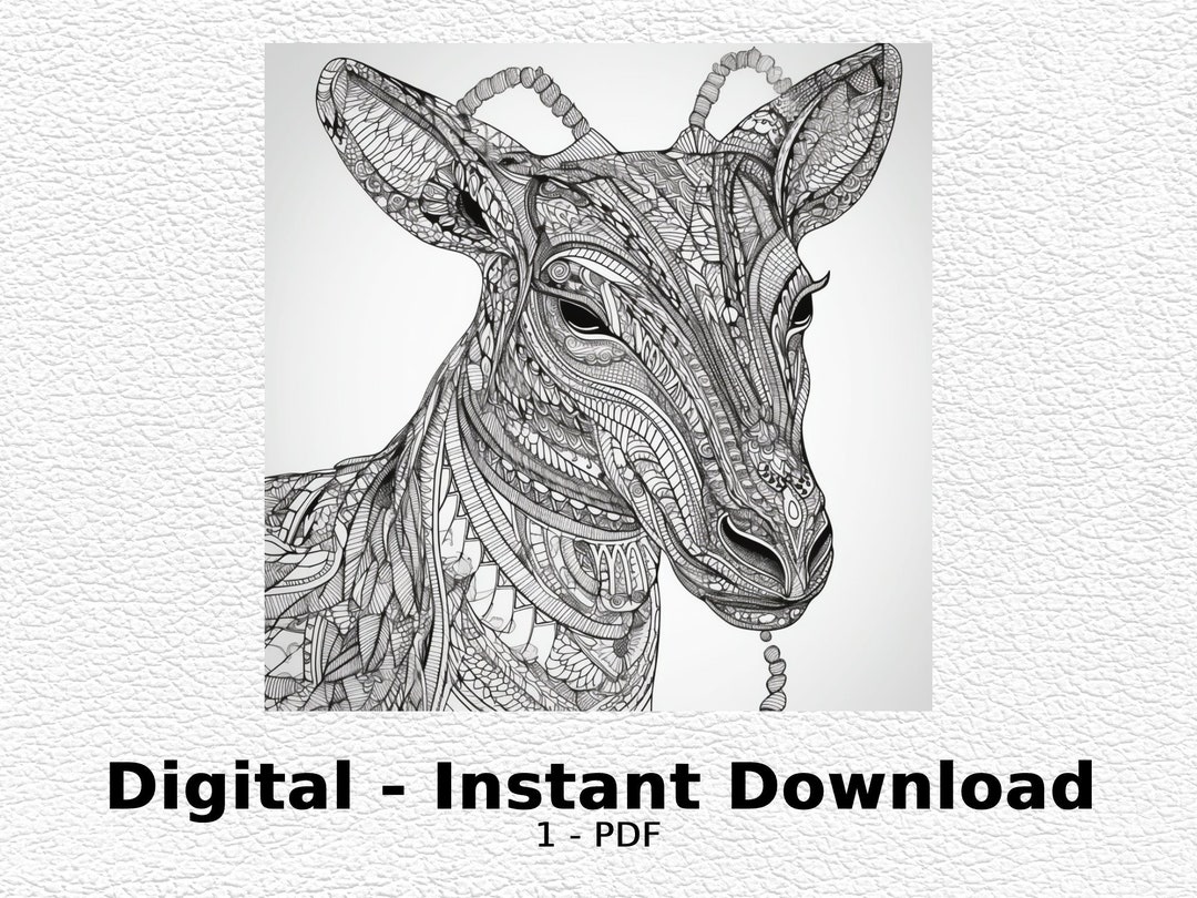 Animal Coloring Page Digital - Il 1080xN.4921045860 N24a 