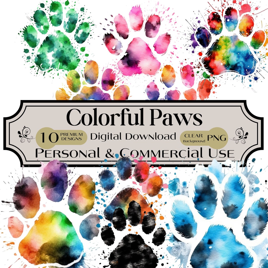 10 Paw SVG, Cat Paw Svg, Dog Paw Svg, Pet Paw Svg ,animal Paw Svg