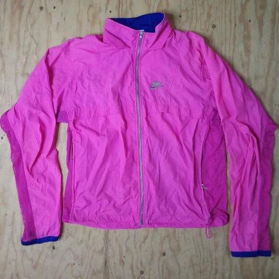 nike windbreaker hot pink