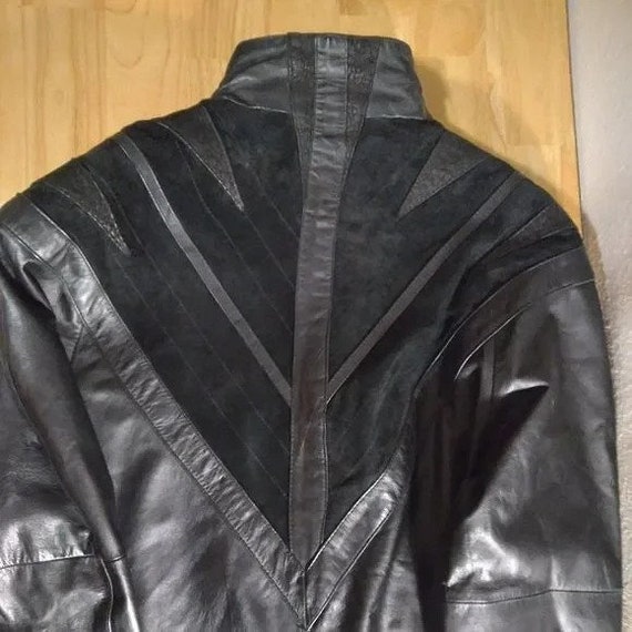 Vintage 80s Otello Pelle Leather Trenchcoat - image 4