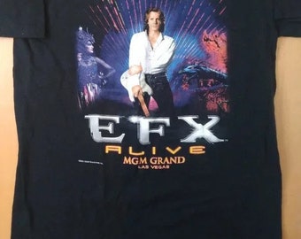 RICK SPRINGFIELD「EFX Alive」パンフレット、ビールグラス Vintage Rick Springfield EFX Alive MGM Grand T-shirt - Etsy