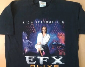 Vintage Rick Springfield EFX Alive MGM Grand T-shirt - Etsy