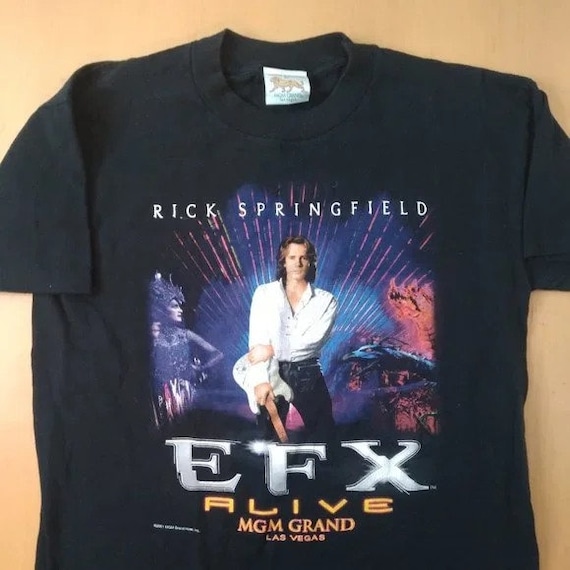 Vintage Rick Springfield EFX Alive MGM Grand T-Sh… - image 2