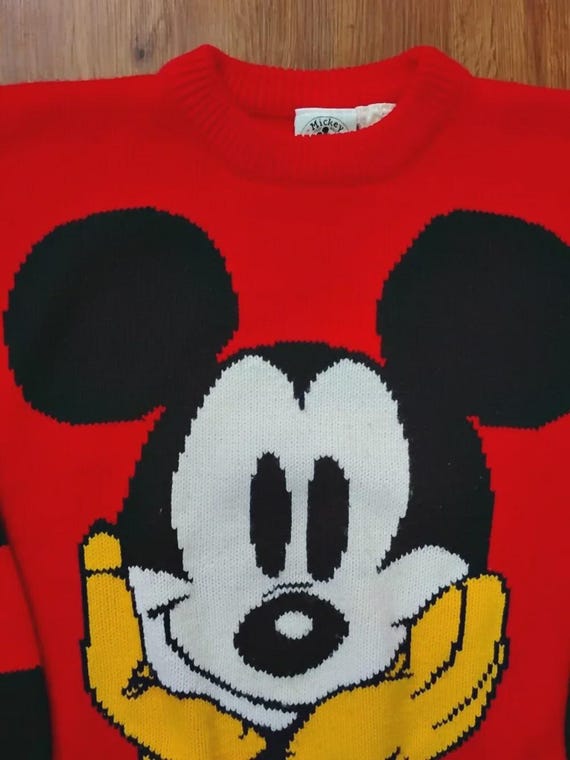 Vintage Mickey & Co. Mickey Mouse AOP Crewneck Sweater