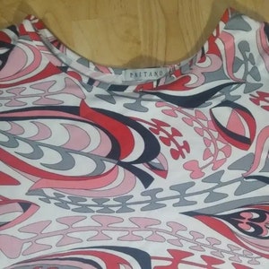 Vintage Paitano Abstract Pattern Long Sleeve Shirt