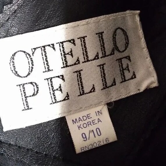 Vintage 80s Otello Pelle Leather Trenchcoat - image 8