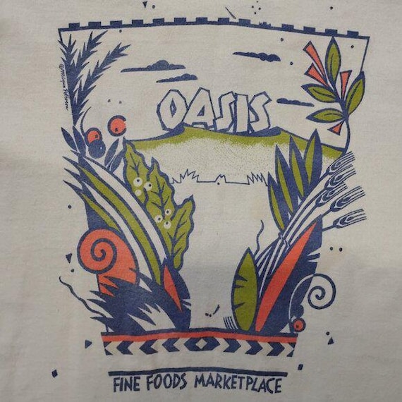 Vintage 90s Oasis Fine Foods Marketplace T-Shirt