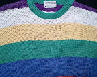 2003 GAP Holiday Collection Striped Fair Isle Wool Colorful Knit
