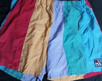 vintage Zuma Beach Short de bain avec doublure en blocs de couleurs