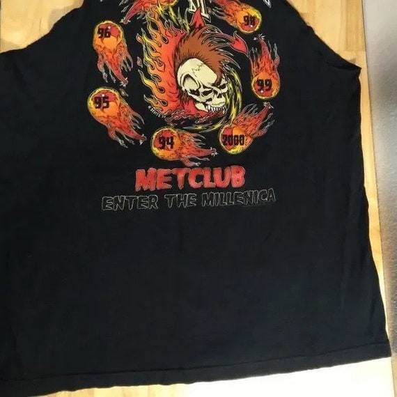 Vintage Distressed M2K Metallica Club Metclub Ent… - image 4