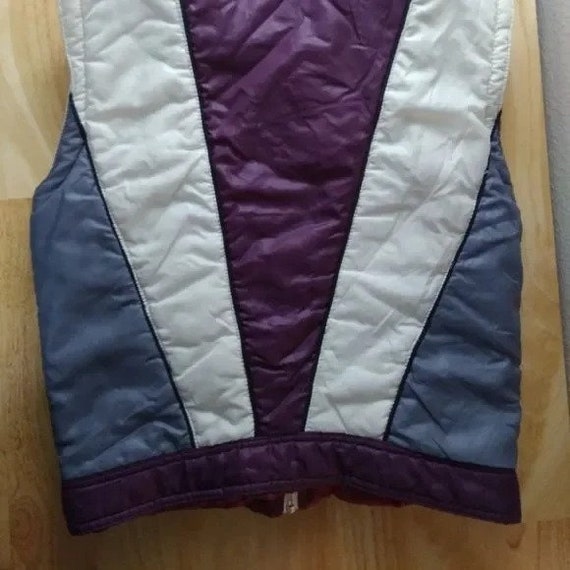 Vintage 70s Sears Color Block Puffer Vest - Etsy