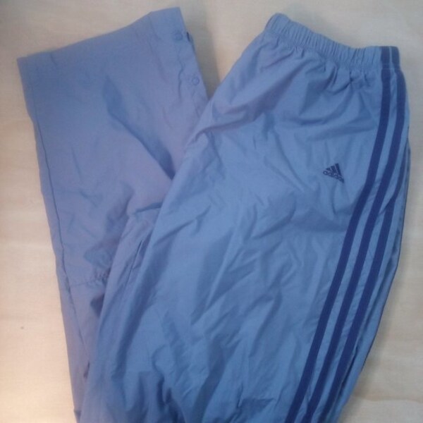 Vintage Adidas 3 Stripe Mesh Lined Wind Pants Joggers Trainers Athletic