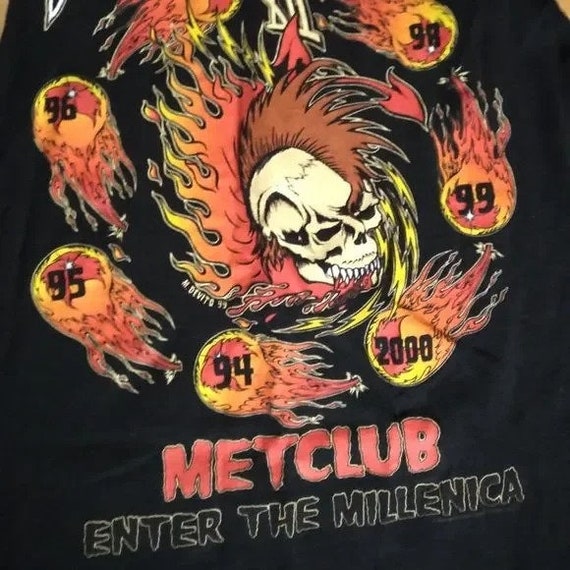 Vintage Distressed M2K Metallica Club Metclub Ent… - image 8