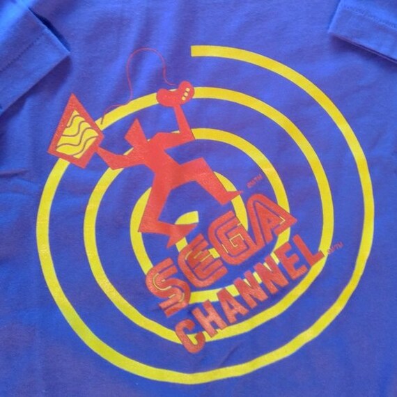 Deadstock Vintage 90s Sega Channel Stop Just Watching TV T