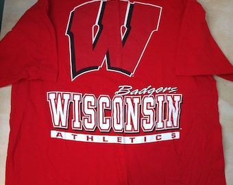 Deadstock Vintage Salem Sportswear Wisconsin Badgers Athletics T-Shirt