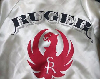 Deadstock Vintage Ruger Firearm Satin Jacket