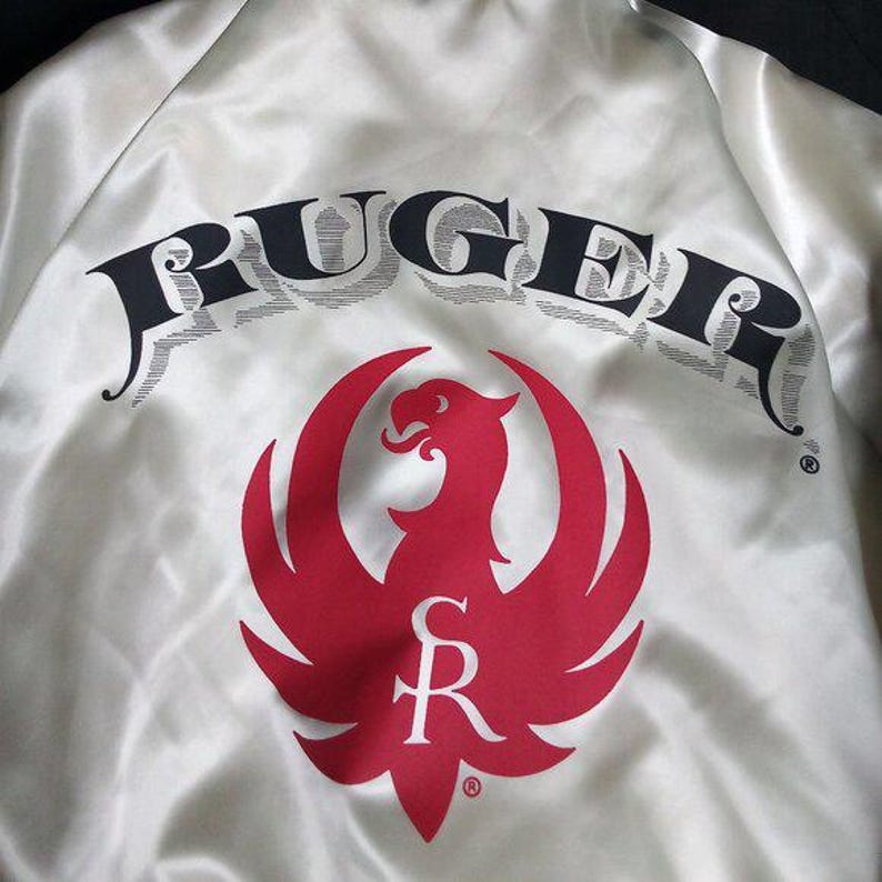 Deadstock Vintage Ruger skjutvapen satinjacka bild 1